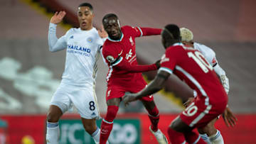 Naby Keita of Liverpool and Youri Tielemans of Leicester City (Photo by Visionhaus)