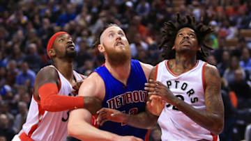 Aron Baynes #12 of the Detroit Pistons (Photo by Vaughn Ridley/Getty Images)