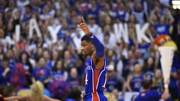 LAWRENCE, KS - FEBRUARY 17: Malik Newman