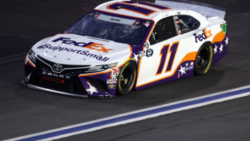 Denny Hamlin, Joe Gibbs Racing, Charlotte Motor Speedway, NASCAR, Cup Series (Photo by Chris Graythen/Getty Images)