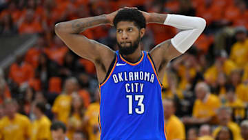 SALT LAKE CITY, UT - APRIL 21: Paul George (Photo by Gene Sweeney Jr./Getty Images)