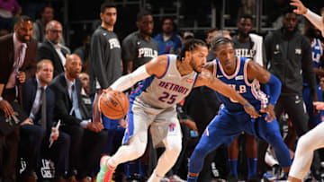 Detroit Pistons Derrick Rose. (Photo by Chris Schwegler/NBAE via Getty Images)