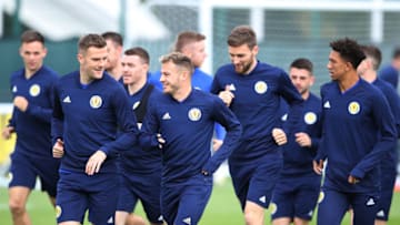 EDINBURGH, SCOTLAND - OCTOBER 07: Ryan Fraser is seen during a Scotland training session at Oriam on October 07, 2019 in Edinburgh, Scotland. (Photo by Ian MacNicol/Getty Images)
