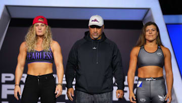 PFL 3 Weigh In at the Esports Stadium Arlington in Arlington, Texas, Thursday, May 5, 2022. (Cooper Neill / PFL)