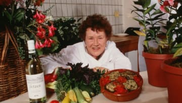 HOPLAND, CA - 1990: Legendary chef, cookbook author and television star, Julia Child, poses during a 1990 Hopland, California, photo portrait session. (Photo by George Rose/Getty Images)