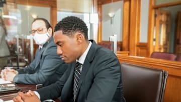 “Almost The Meteor”– While Lola is on maternity leave after going into labor while on the bench, she attempts to participate remotely in Judge Brenner’s special training about brain science and the law. Also, when Luke finds himself opposite Emily on an armed robbery case, he sees an ally in his experiment with restorative justice, and Mark hits another roadblock in his high profile case against a sheriff’s deputy, on ALL RISE, Monday, Jan. 25 (9:00-10:00 PM, ET/PT), on the CBS Television Network.Pictured: J. Alex Brinson as Luke Watkins Photo: Erik Voake/CBS ©2020 CBS Broadcasting, Inc. All Rights Reserved.