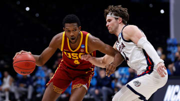 Evan Mobley of the USC Trojans would be an option for the Minnesota Timberwolves at No. 2 in the 2021 NBA Draft. (Photo by Jamie Squire/Getty Images)