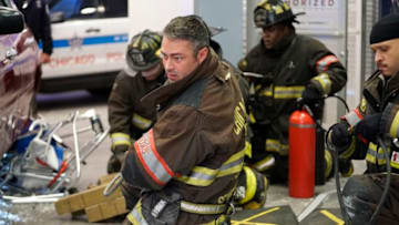 CHICAGO MED -- "The Space Between Us" Episode 417 -- Pictured: Taylor Kinney as Kelly Severide -- (Photo by: Elizabeth Sisson/NBC)
