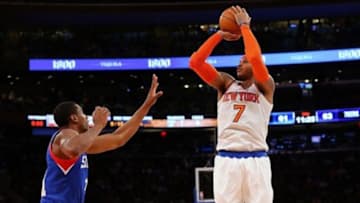 Could Carmelo leave New York if they fail to make the playoffs this season? Mandatory Credit: Anthony Gruppuso-USA TODAY Sports