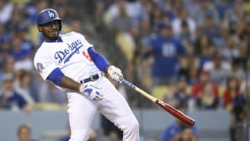 LOS ANGELES, CA - APRIL 22: Yasiel Puig (Photo by John McCoy/Getty Images)