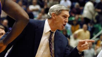 Jerry Sloan, Utah Jazz. (Photo by GEORGE FREY/AFP via Getty Images)