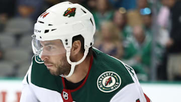 DALLAS, TX - SEPTEMBER 24: Matt Bartkowski #44 of the Minnesota Wild during a preseason game at American Airlines Center on September 24, 2018 in Dallas, Texas. (Photo by Ronald Martinez/Getty Images)