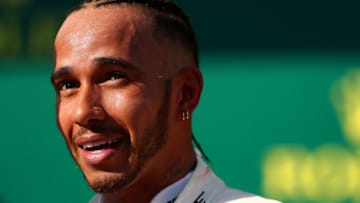 BUDAPEST, HUNGARY - JULY 29: Race winner Lewis Hamilton of Great Britain and Mercedes GP celebrates in parc ferme during the Formula One Grand Prix of Hungary at Hungaroring on July 29, 2018 in Budapest, Hungary. (Photo by Dan Istitene/Getty Images)