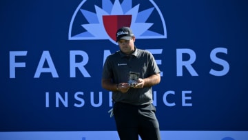 SAN DIEGO, CALIFORNIA - JANUARY 30: Patrick Reed stands on the 16th hole tee during round three of the Farmers Insurance Open at Torrey Pines South on January 30, 2021 in San Diego, California. (Photo by Donald Miralle/Getty Images)