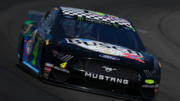 LONG POND, PENNSYLVANIA - JULY 27: Kevin Harvick, driver of the #4 Busch Beer Gen X Ford, drives during practice for the Monster Energy NASCAR Cup Series Gander RV 400 at Pocono Raceway on July 27, 2019 in Long Pond, Pennsylvania. (Photo by Chris Trotman/Getty Images)