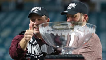 Ross Bjork, Jimbo Fisher Mandatory Credit: Sam Navarro-USA TODAY Sports