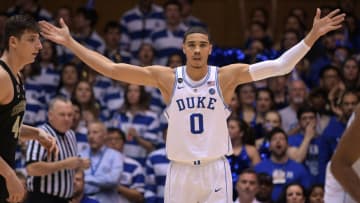 Duke basketball forward Jayson Tatum (Photo by Lance King/Getty Images)