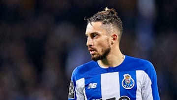 PORTO, PORTUGAL - JANUARY 28: Alex Telles of FC Porto looks on during the Liga Nos match between FC Porto and Gil Vicente FC at Estadio do Dragao on January 28, 2020 in Porto, Portugal. (Photo by Quality Sport Images/Getty Images)