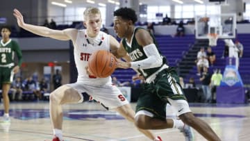 FORT MYERS, FLORIDA - DECEMBER 18: Kennedy Chandler #1 of Briarcrest Christian School in action against Archbishop Stepinac High School during the City of Palms Classic Day 1 at Suncoast Credit Union Arena on December 18, 2019 in Fort Myers, Florida. (Photo by Michael Reaves/Getty Images)