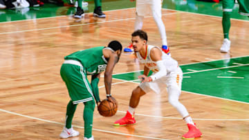 Trae Young (11) of the Atlanta Hawks (Photo by Scott Cunningham/NBAE via Getty Images)