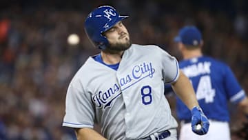 TORONTO, ON - SEPTEMBER 21: Mike Moustakas (Photo by Tom Szczerbowski/Getty Images)