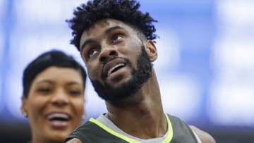 CHICAGO, IL - MAY 17: Jaylen Nowell of Washington works out during day two of the 2019 NBA Draft Combine at Quest MultiSport Complex on May 17, 2019 in Chicago, Illinois. NOTE TO USER: User expressly acknowledges and agrees that, by downloading and or using this photograph, User is consenting to the terms and conditions of the Getty Images License Agreement.(Photo by Michael Hickey/Getty Images)