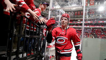 RALEIGH, NC - FEBRUARY 10: Brock McGinn