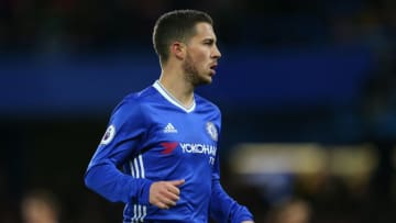LONDON, ENGLAND - APRIL 25: Eden Hazard of Chelsea during the Premier League match between Chelsea and Southampton at Stamford Bridge on April 25, 2017 in London, England. (Photo by Catherine Ivill - AMA/Getty Images)