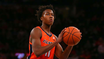NEW YORK, NY - JANUARY 26: Illinois Fighting Illini guard Ayo Dosunmu (11) in action during the Big Ten Super Saturday College Basketball game between the Maryland Terrapins and the Illinois Fighting Illini on January 26, 2019 at Madison Square Garden in New York, NY. (Photo by Rich Graessle/Icon Sportswire via Getty Images)