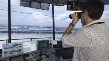 While some air traffic controllers work at airports, others have off-site positions.