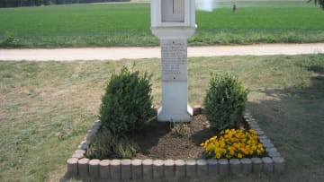 A shrine to the victims of the Hinterkaifeck murders