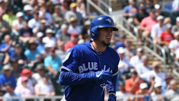 FORT MYERS, FL - MARCH 10: Cavan Biggio #67 of the Toronto Blue Jays at bat during the spring training game against the Minnesota Twins at Hammond Stadium on March 10, 2019 in Fort Myers, Florida. (Photo by Mark Brown/Getty Images)