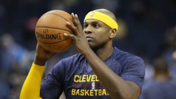 Mar 25, 2015; Memphis, TN, USA; Cleveland Cavaliers center Brendan Haywood warms up prior to the game against the Memphis Grizzlies at FedExForum. Mandatory Credit: Nelson Chenault-USA TODAY Sports