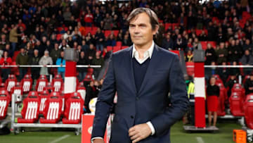EINDHOVEN, NETHERLANDS - JANUARY 26: Phillip Cocu during the Dutch Eredivisie match between PSV v FC Groningen at the Philips Stadium on January 26, 2019 in Eindhoven Netherlands (Photo by Edwin van Zandvoort/Soccrates/Getty Images)