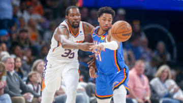 Aaron Wiggins #21 of the Oklahoma City Thunder (Photo by Ian Maule/Getty Images)