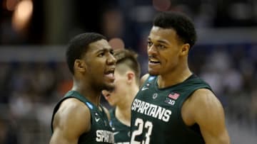 Aaron Henry and Xavier Tillman, Michigan State basketball (Photo by Rob Carr/Getty Images)