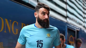 BANGKOK, THAILAND - NOVEMBER 08: Mile Jedinak looks on during an Australia Socceroos training session at SCG Stadium on November 8, 2016 in Bangkok, Thailand. (Photo by Thananuwat Srirasant/Getty Images)
