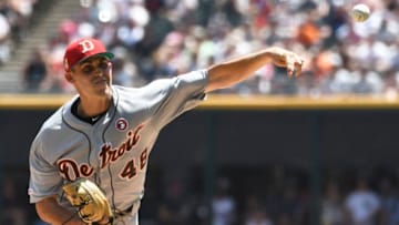 CHICAGO, ILLINOIS - JULY 04: Matthew Boyd #48 of the Detroit Tigers pitches against the Chicago White Sox during the first inning at Guaranteed Rate Field on July 04, 2019 in Chicago, Illinois. (Photo by David Banks/Getty Images)
