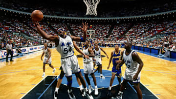 Horace Grant defined the goggles and quickly became a fan favorite for the Orlando Magic. (Photo by Fernando Medina/NBAE via Getty Images)