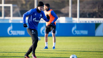 GELSENKIRCHEN, GERMANY - JANUARY 21: (BILD ZEITUNG OUT) Michael Gregoritsch of Schalke controls the ball during the FC Schalke 04 training Session on January 21, 2020 in Gelsenkirchen, Germany. (Photo by TF-Images/Getty Images)