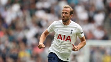 LONDON, ENGLAND - AUGUST 29: Harry Kane of Tottenham Hotspur during the Premier League match between Tottenham Hotspur and Watford at Tottenham Hotspur Stadium on August 29, 2021 in London, England. (Photo by James Williamson - AMA/Getty Images)