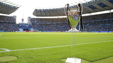 Champions League trophy, Coupe des clubs Champions Europeeens during the UEFA Champions League final match between Barcelona and Juventus on June 6, 2015 at the Olympic stadium in Berlin, Germany.(Photo by VI Images via Getty Images)