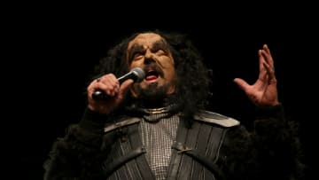 LAS VEGAS, NEVADA - JULY 31: Actor J.G. Hertzler, dressed as his character Martok from the "Star Trek" television franchise speaks during the "STLV19 Klingon Kick-Off" panel at the 18th annual Official Star Trek Convention at the Rio Hotel & Casino on July 31, 2019 in Las Vegas, Nevada. (Photo by Gabe Ginsberg/Getty Images)