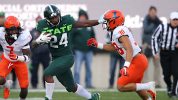 Elijah Collins, Michigan State football (Photo by Gregory Shamus/Getty Images)