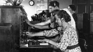 Switchboard operators, circa 1936.