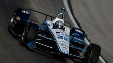 FORT WORTH, TX - JUNE 08: Simon Pagenaud, driver of the #22 DXC Technology Team Penske Chevrolet (Photo by Robert Laberge/Getty Images)