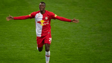 Patson Daka of Red Bull Salzburg (Photo by Andreas Schaad/Getty Images)
