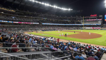 ATLANTA, GA - APRIL 17: Section 114 against the San Diego Padres at SunTrust Park on April 17, 2017 in Atlanta, Georgia. The Braves won 5-4. (Photo by Patrick Duffy/Beam Imagination/Atlanta Braves/Getty Images) *** Local Caption ***