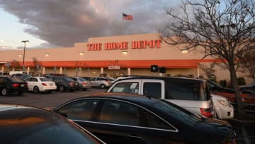 A Home Depot store in Burbank, California is seen on February 18, 2019. - The home improvement retail giant offered a weaker than expected outlook for fiscal 2019 when it reported its fourth quarter earnings February 26, 2019 leading stocks to weaken in early trading.Dow member Home Depot shed 3.2 percent as it projected slightly lower 2019 sales growth compared with last year. (Photo by Robyn Beck / AFP) (Photo credit should read ROBYN BECK/AFP via Getty Images)