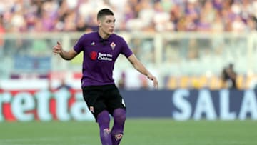 FLORENCE, ITALY - SEPTEMBER 22: Nikola Milenkovic of ACF Fiorentina in action during the Serie A match between ACF Fiorentina and SPAL at Stadio Artemio Franchi on September 22, 2018 in Florence, Italy. (Photo by Gabriele Maltinti/Getty Images)